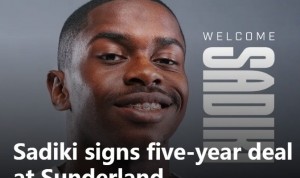 官方：桑德兰今夏第三签！20岁中场诺亚-萨迪基签约五年